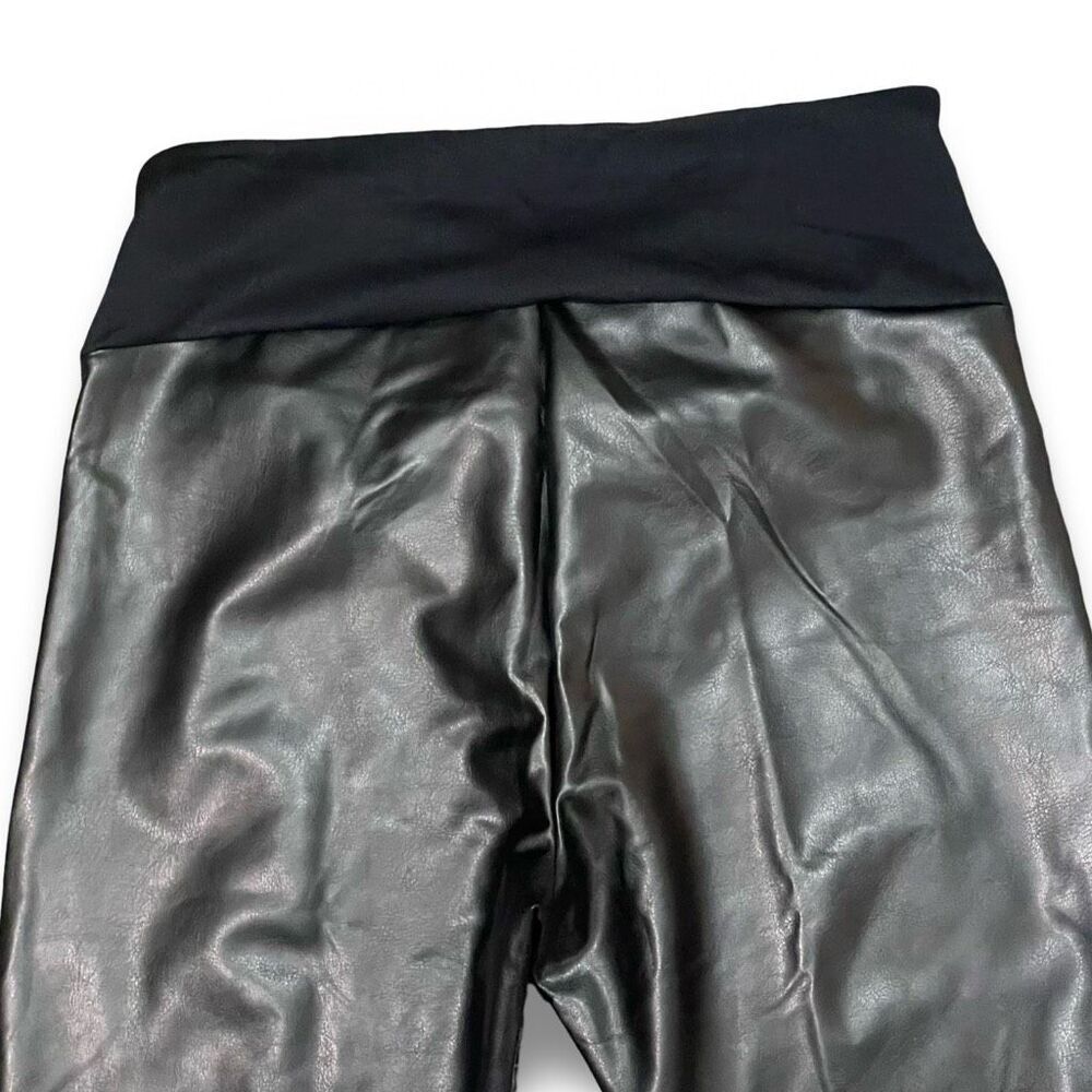 ASSETS BY SPANX All Over Faux Leather Leggings,  Shaping Waistband, Size XL - Picture 7 of 9